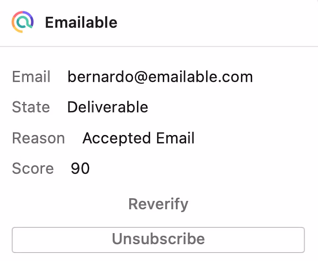 Verified email on inbox app 1