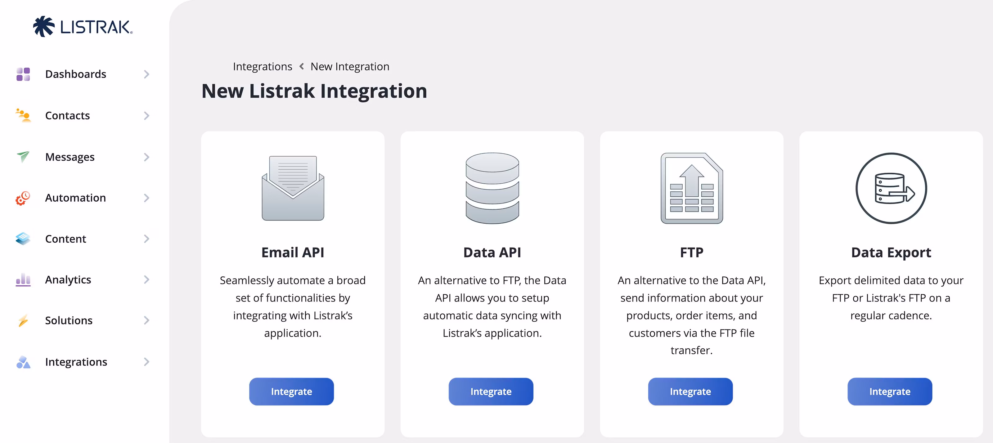 Listrak Emailable integration 2