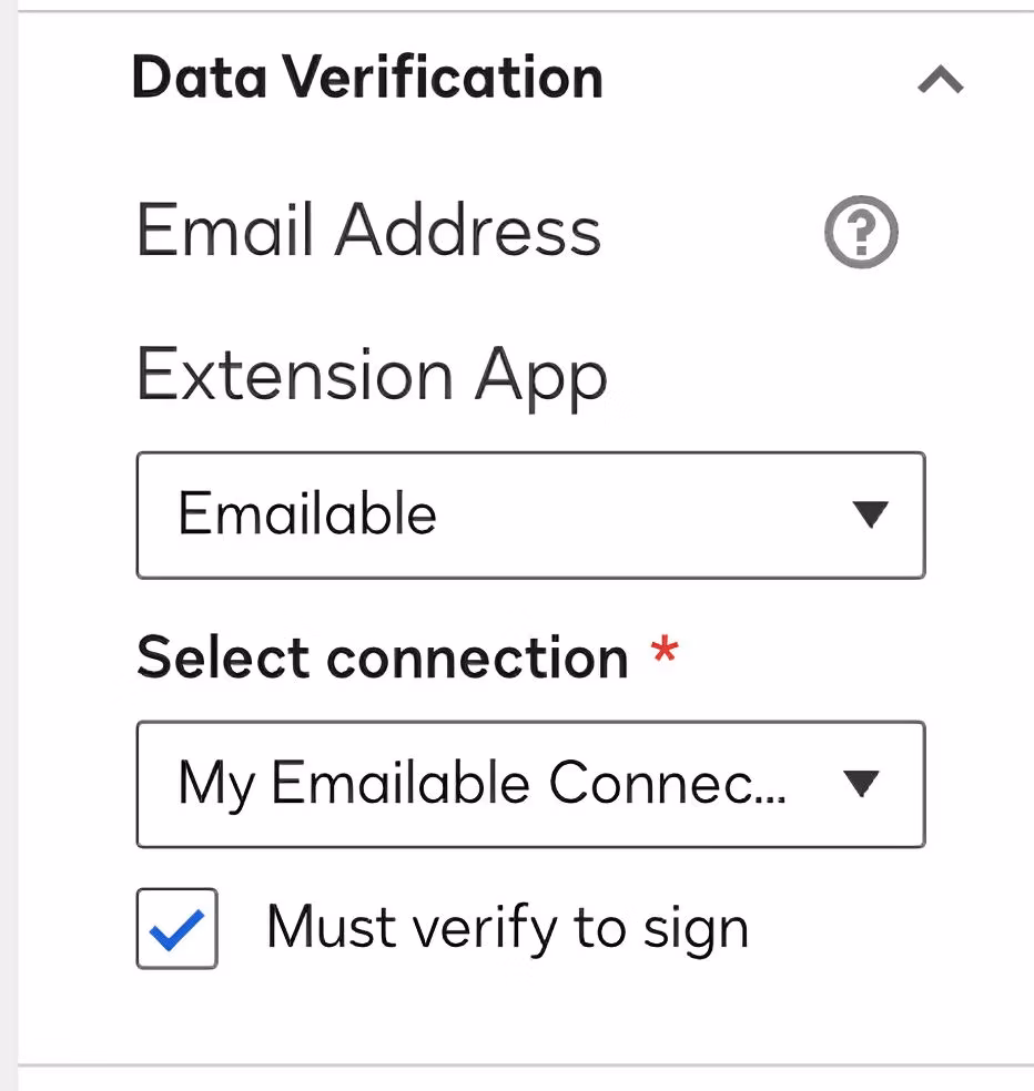 Docusign data verification