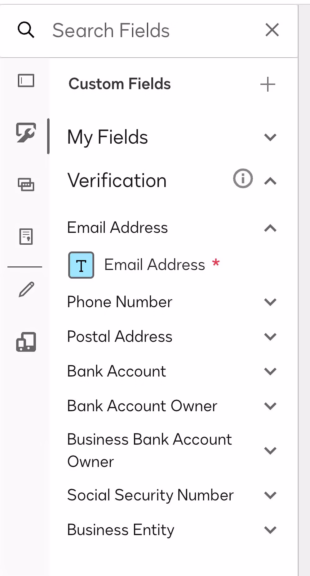 Custom fields on Docusign