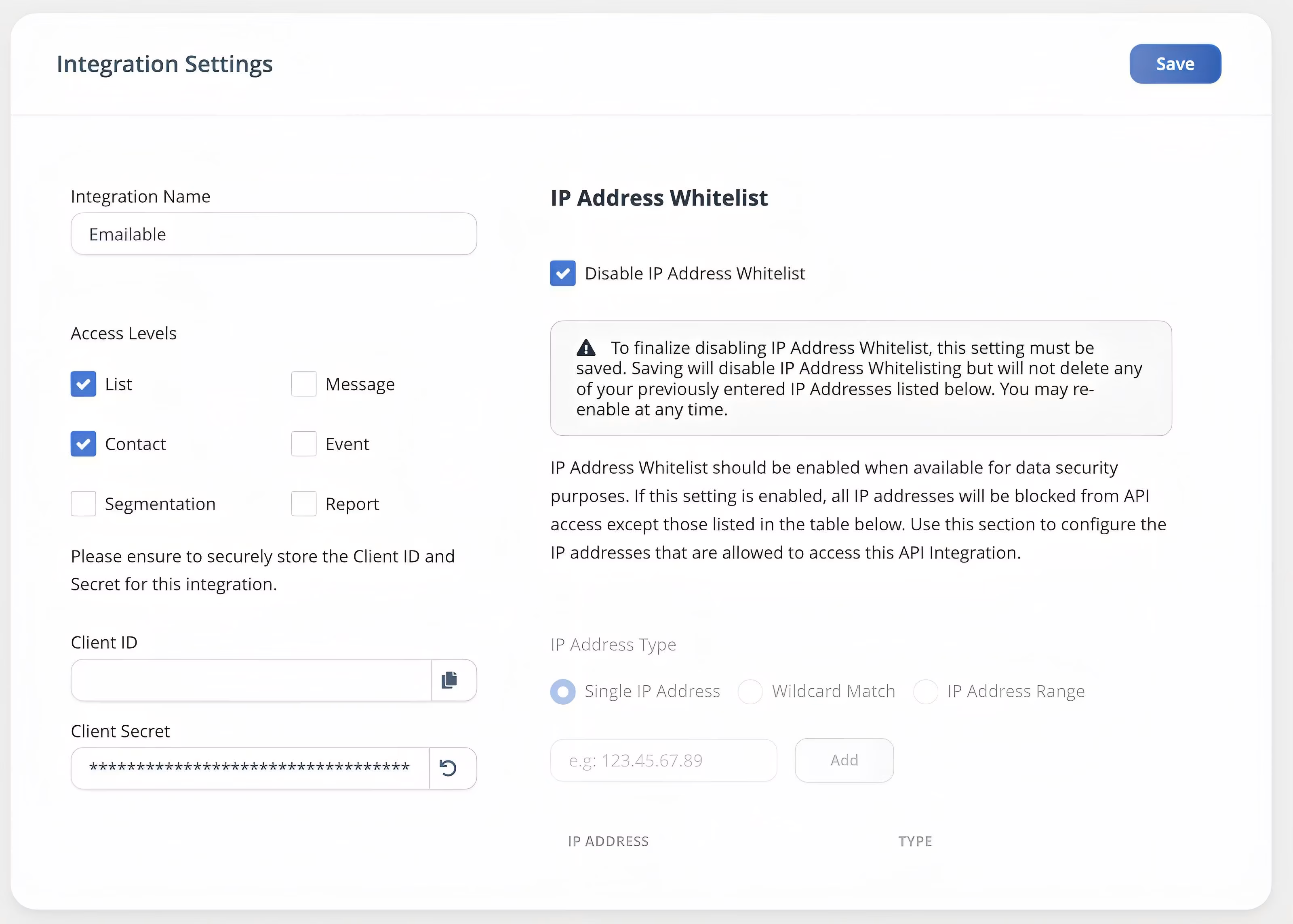 Listrak Emailable integration 4
